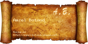 Amzel Botond névjegykártya