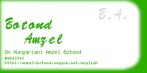 botond amzel business card
